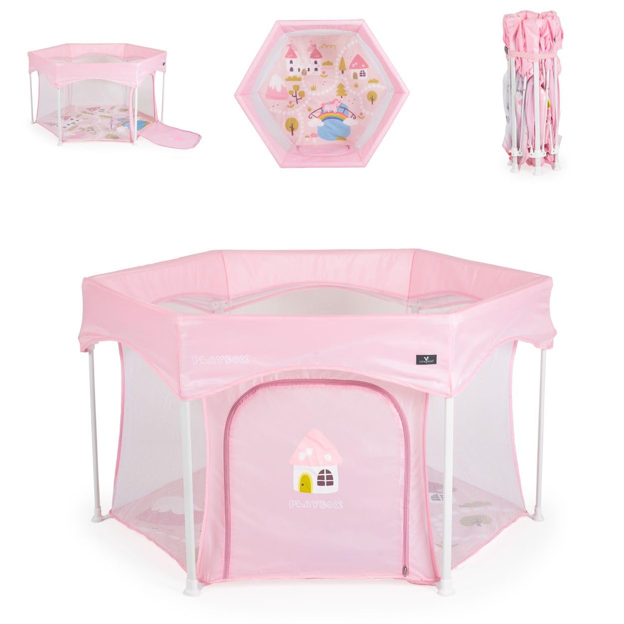 Cangaroo Kojec Playbox składany materac, torba transportowa, otwieranie