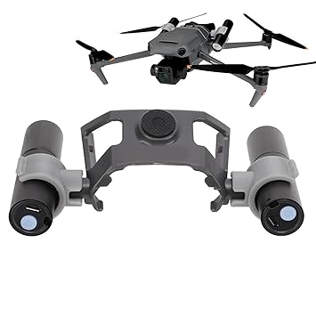 Drone Light, Lightweight Accurate Design Night Flying Flash Searchlight, Adjustable Drone Light with Dual Light Clip for Drone Upgrade