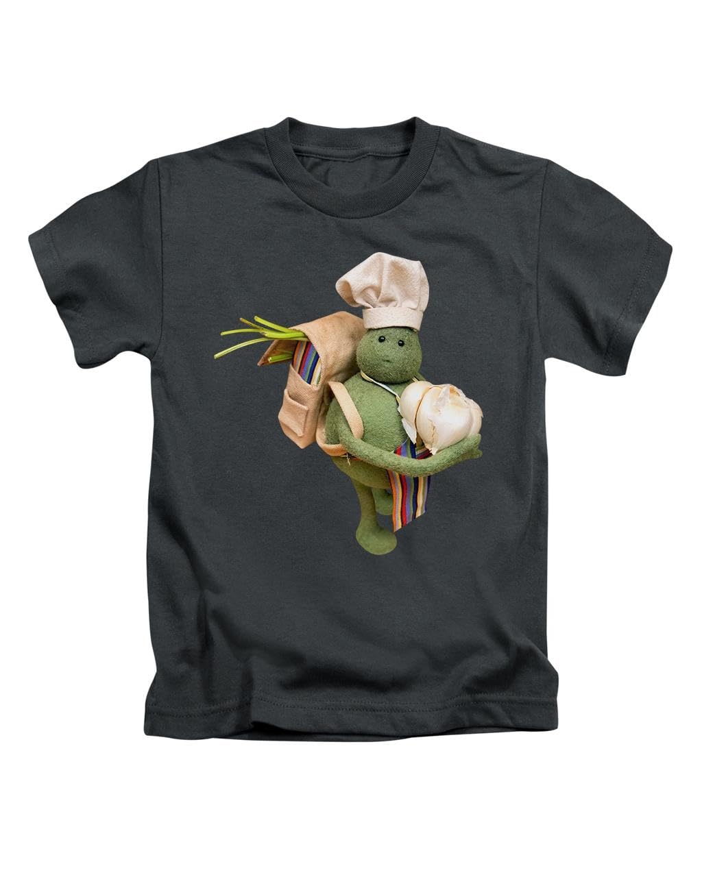 New Spirit Original Unisex Black Tiny Chef Garlic And Backpack Mini Chef Cook Cooking Tee T-Shirt Funny T Shirt Top