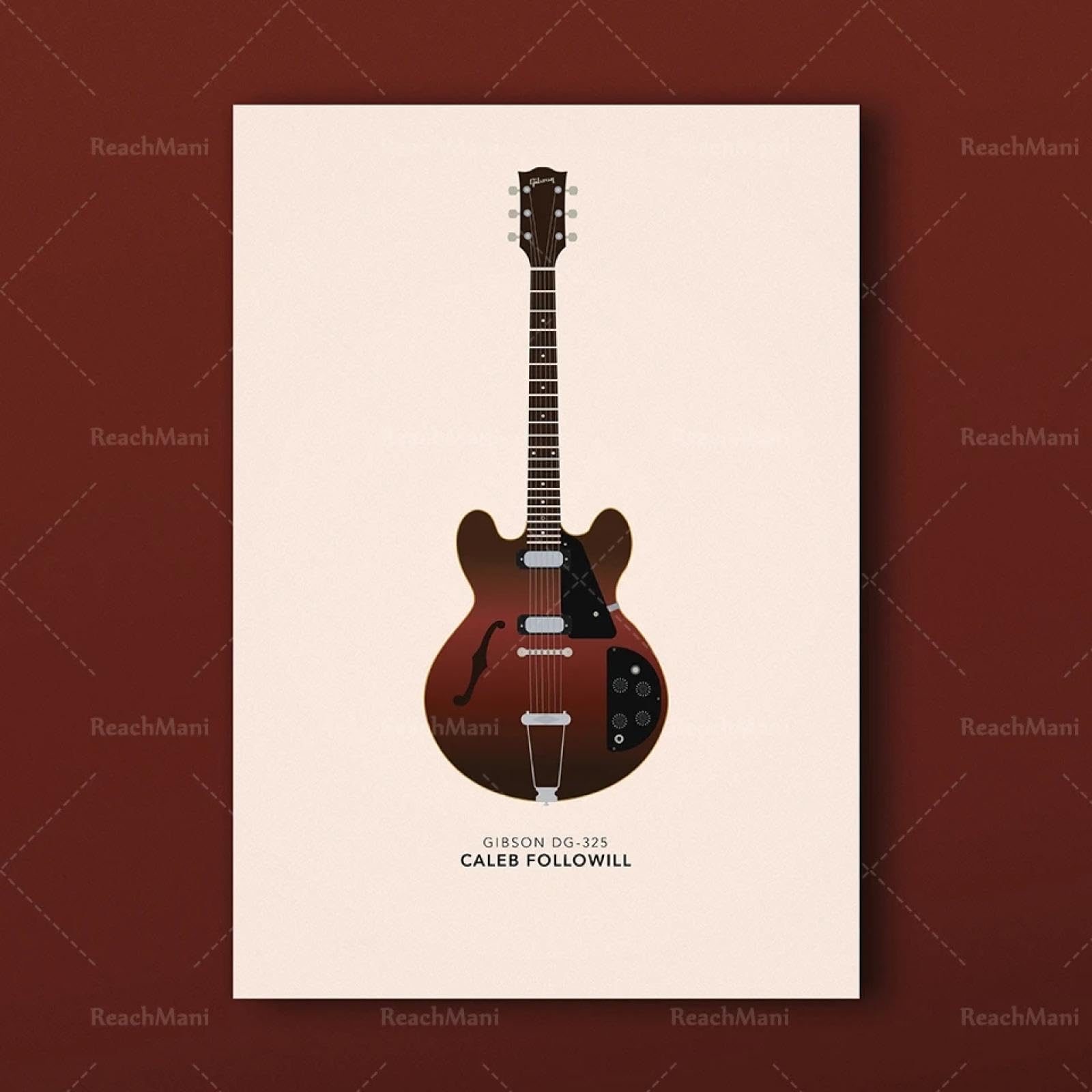 BMGKYAGL Poster musicali, stampe musicali, pop art, arte murale, arredamento per la casa, poster di chitarra con cornice 70x120cm