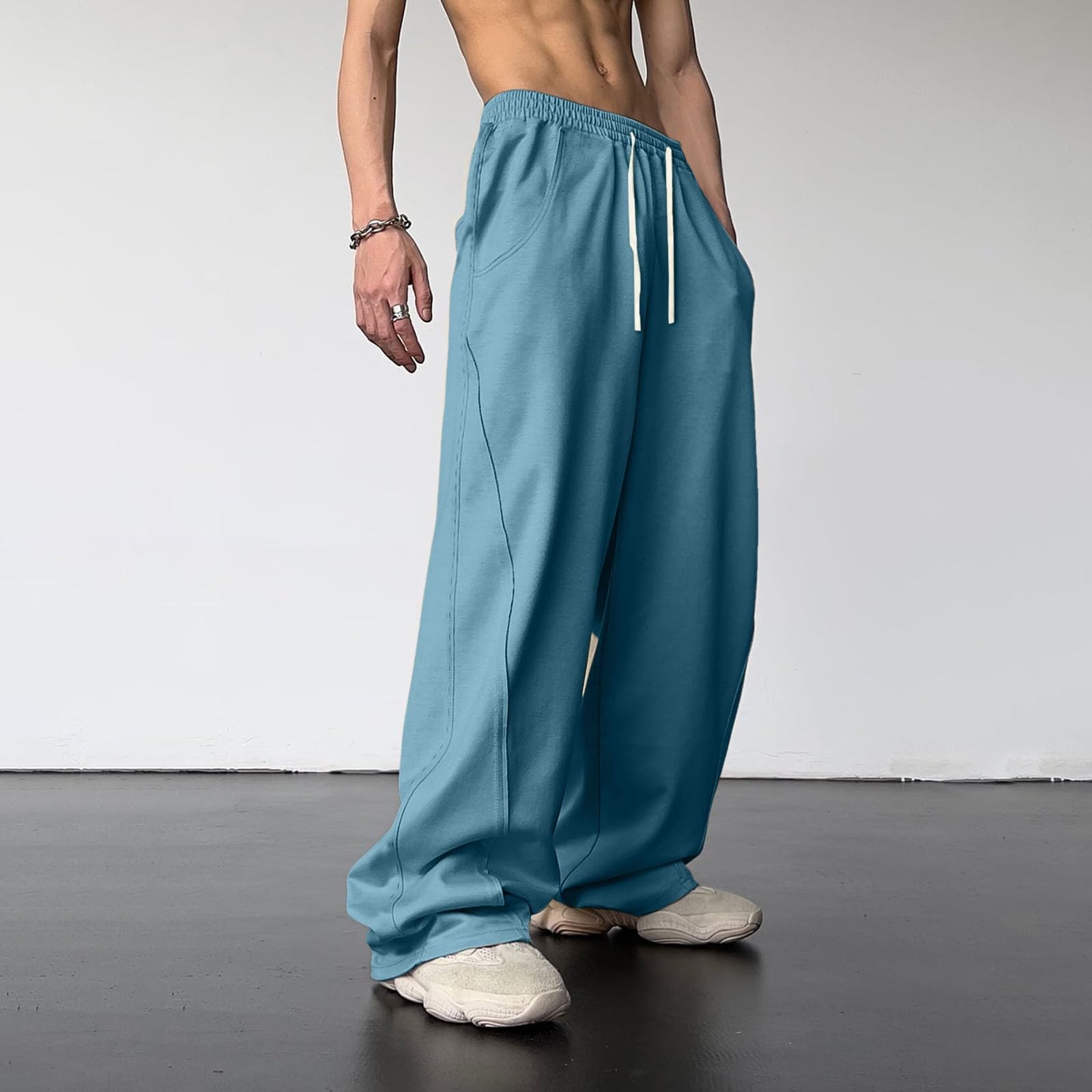 Jogging Femme Pantalon Cargo Survêtement Léger Leggings Droit Confortable Combinaison Taille Elastique Sportswear D'Intérieur Baggy Sarouel Haute Tenue Running