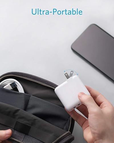 Miniatura 3 de Cargador de pared de viaje de dos puertos 24W USB Anker Elite 2 puertos de conexión con PowerIQ y enchufe plegable para iPhone 77 Plus6s6s Plus iPad