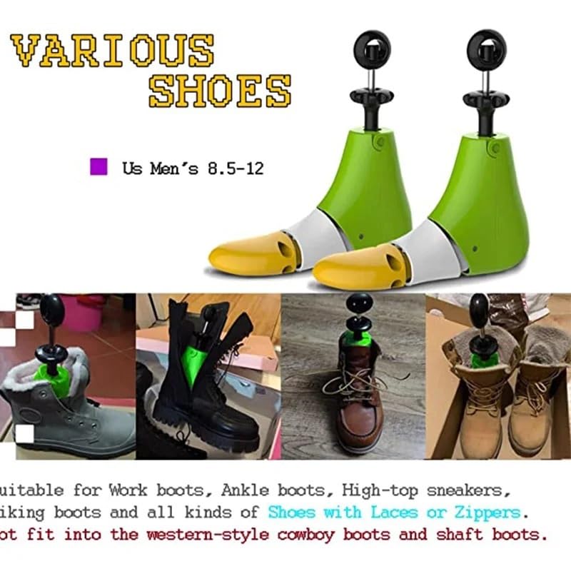Skórzane rozciągacze do butów, Regulowane w 4 kierunkach nosze do butów dla mężczyzn, kobiet, trampki, wiele rozmiarów, EU 34-46(L Size Eu 42-46)