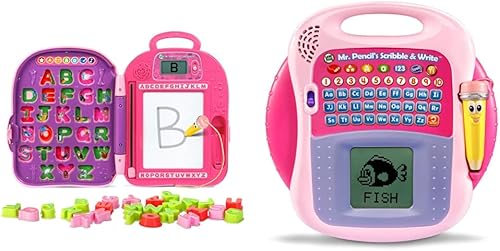 LeapFrog Mr. Pencil's ABC Mochila Pink & Mr. Pencil's Scribble & Write (Exclusivo de Tienda) Rosa
