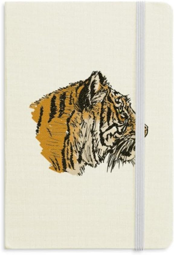 Tiger Head Close-up King Animal Wild Notebook Official Fabric Hard Cover Classic Journal Diary