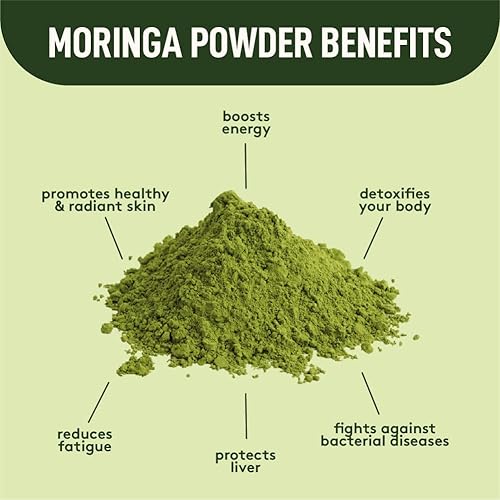 Miniatura 5 de Better Alt Polvo de raíz de remolacha orgánica y polvo de moringa orgánica (1 libra cada uno), combo de superalimentos para una mejor salud,