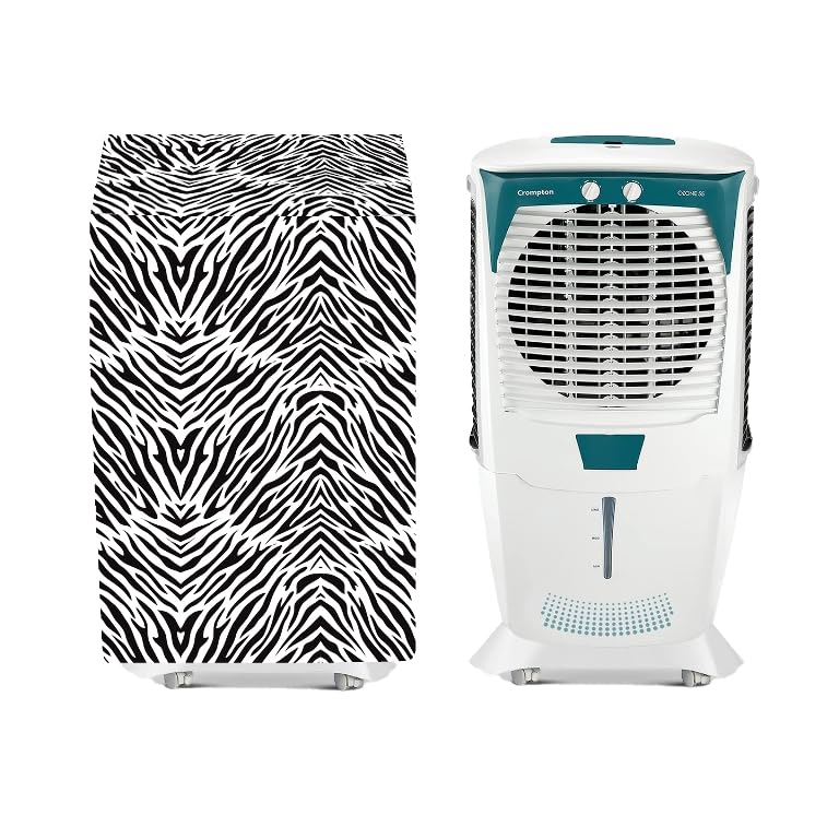 Image of Crompton Ozone Desert Air Cooler Cover 55 Litre,Dustproof, Waterproof, Size(LXBXH) 66.04 X 45.72 X 111.76 Cm, Zebra Black