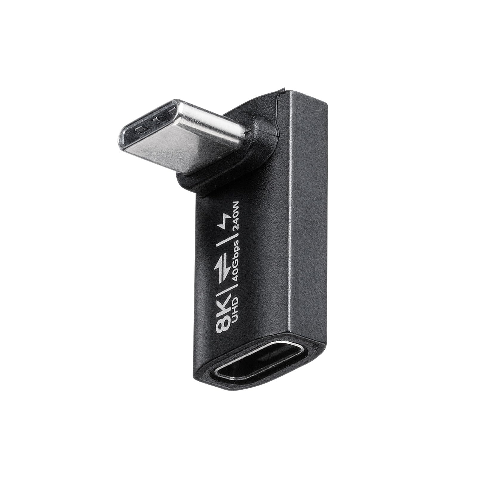 サンワサプライ Type-C変換アダプタ（CtoC・L字垂直・40Gbps・240W） AD-USB38CCFL