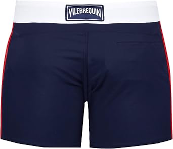 Men Stretch Swim Trunks Flat Belt