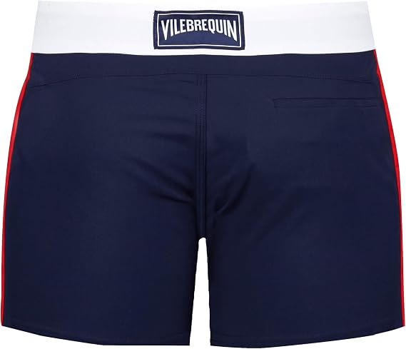 Men Stretch Swim Trunks Flat Belt