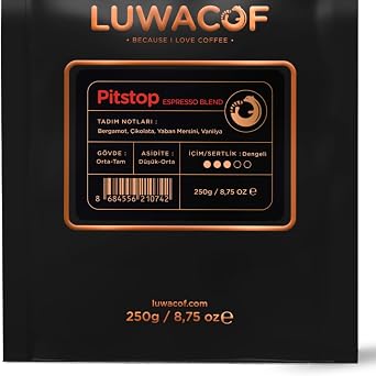 Luwacof Pitstop Espresso Blend Kahve (Çekirdek) 250 Gr
