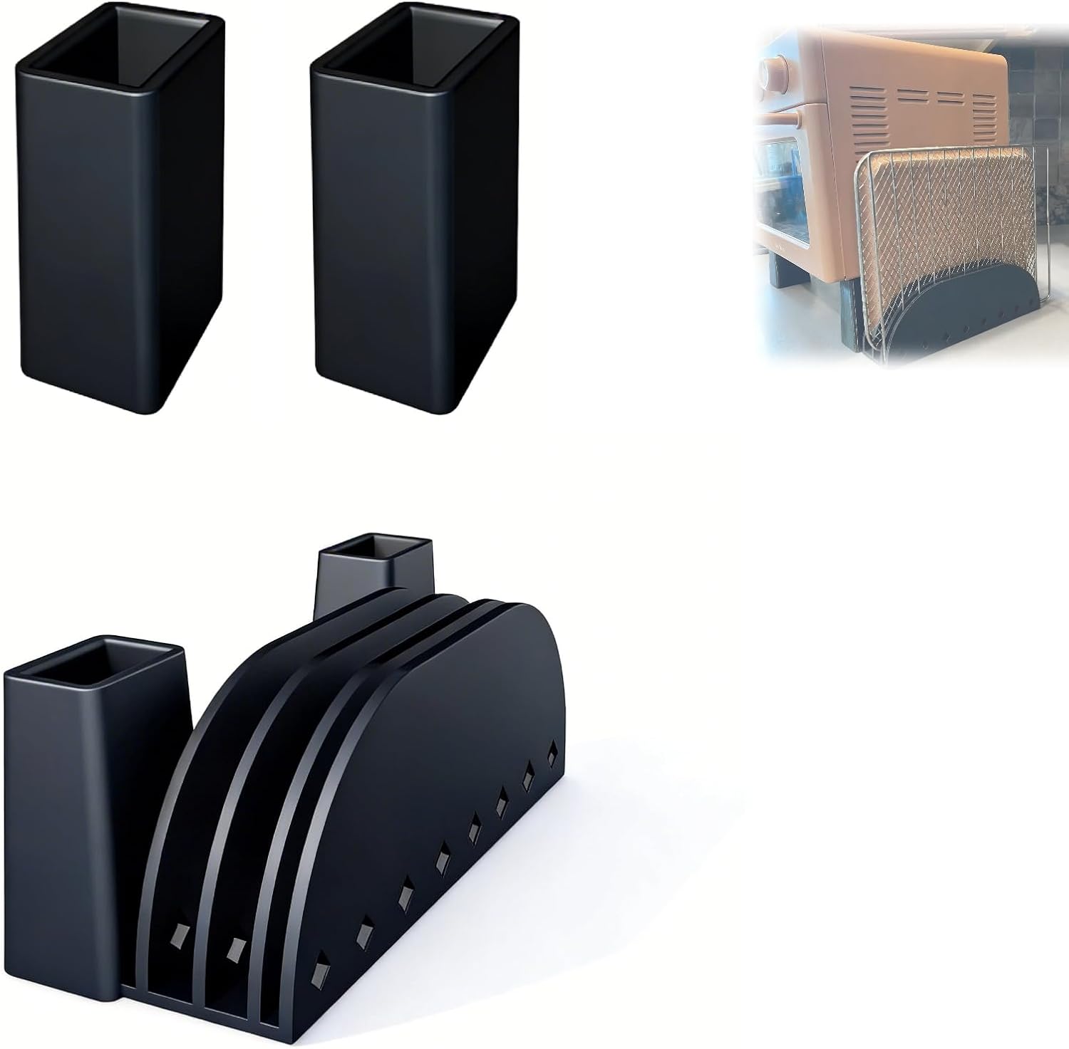 Risers and Tray Storage for Our Place Wonder Oven, Oven Riser Stand with Baking Tray Organizer