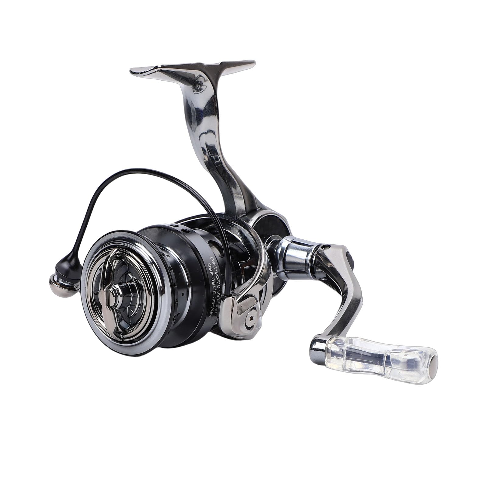 Carrete Giratorio, Cuerpo Ligero de Fibra de Carbono, Freno Ajustable de 4 Kg, Relación de Engranaje 5.2:1, Carrete Giratorio de Fibra de Carbono, de Pesca con Bolsa de Almacenamiento para