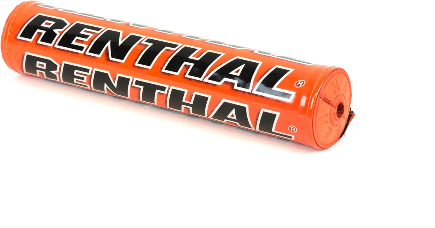 Renthal P323 Limited Edition SX Crossbar Pads Off-Road Motorcycle Accessories - Orange / 10"