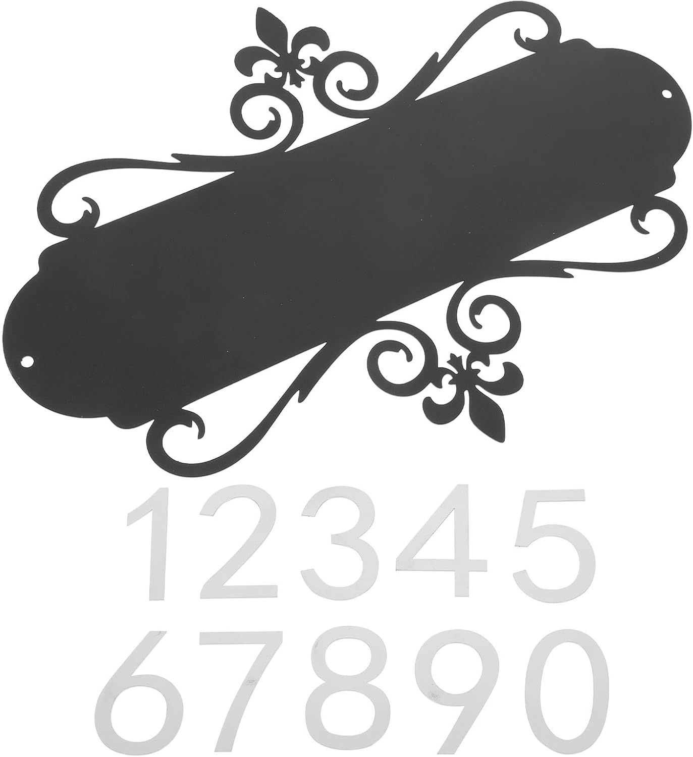 Custom Metal House Address Number Sign, Outdoor Apartment Door Numbers Plaque for Wall, Sturdy Iron Decorative Address Plate for Home and Mailbox