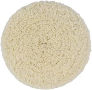 Woolous 7 inch Wool Buffing Pad - Pure Wool Polishing Pad Bonnet with Hook and Loop for Car Motorcycle - Buffer Polisher Pads for Sanding Cleaning Cutting Polishing and Waxing