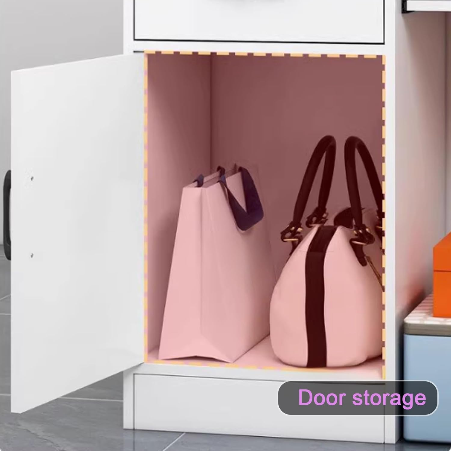 JKGHK Reception Desk, Front Counter Desk with Storage Compartment and Drawer, Retail Counter Reception Counter Table with Counter, for Salon, Lobby, Shop, Reception Room(Natural,39.3in/100cm)