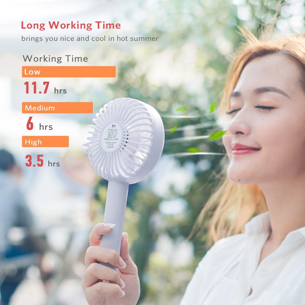 Yoobao Portable USB Handheld Fan F02-BE battery working times