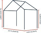 TOOLPORT Tendone per Feste gazebo 3x5 m Bianco PE 350 N Impermeabile Protezione UV Tenda Giardino sagre Eventi mercati Esterno - 5