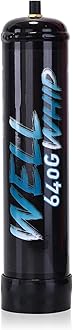 Nitrous Oxide (N2O) Whipped Cream Chargers - 640g - Ideal for Making Whipped Cream | N2O Tank for Culinary Use