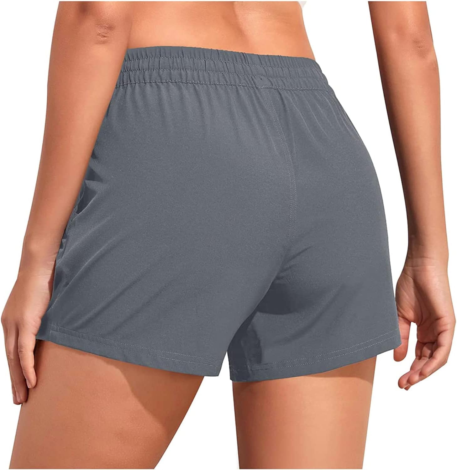 Aqua Eve Women's Board Shorts with Pockets High Waisted Swim Shorts Quick Dry Bathing Suit Shorts with Liner - Image 5