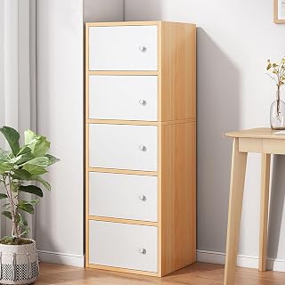 LERIMO Wooden Wardrobe Almirah for Bedroom & Kids – 5 Door Clothes Storage Cupboard | Wooden Wardrobe Cabinet for Clothes,... Price In India