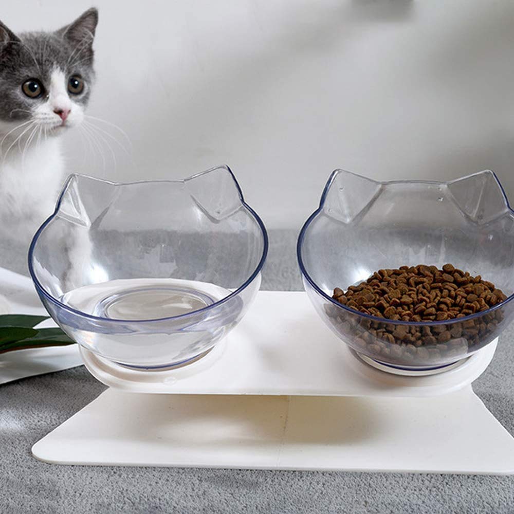 Amazon | Fressnapf猫整形外科、傾斜した猫用フードボウル、隆起した猫