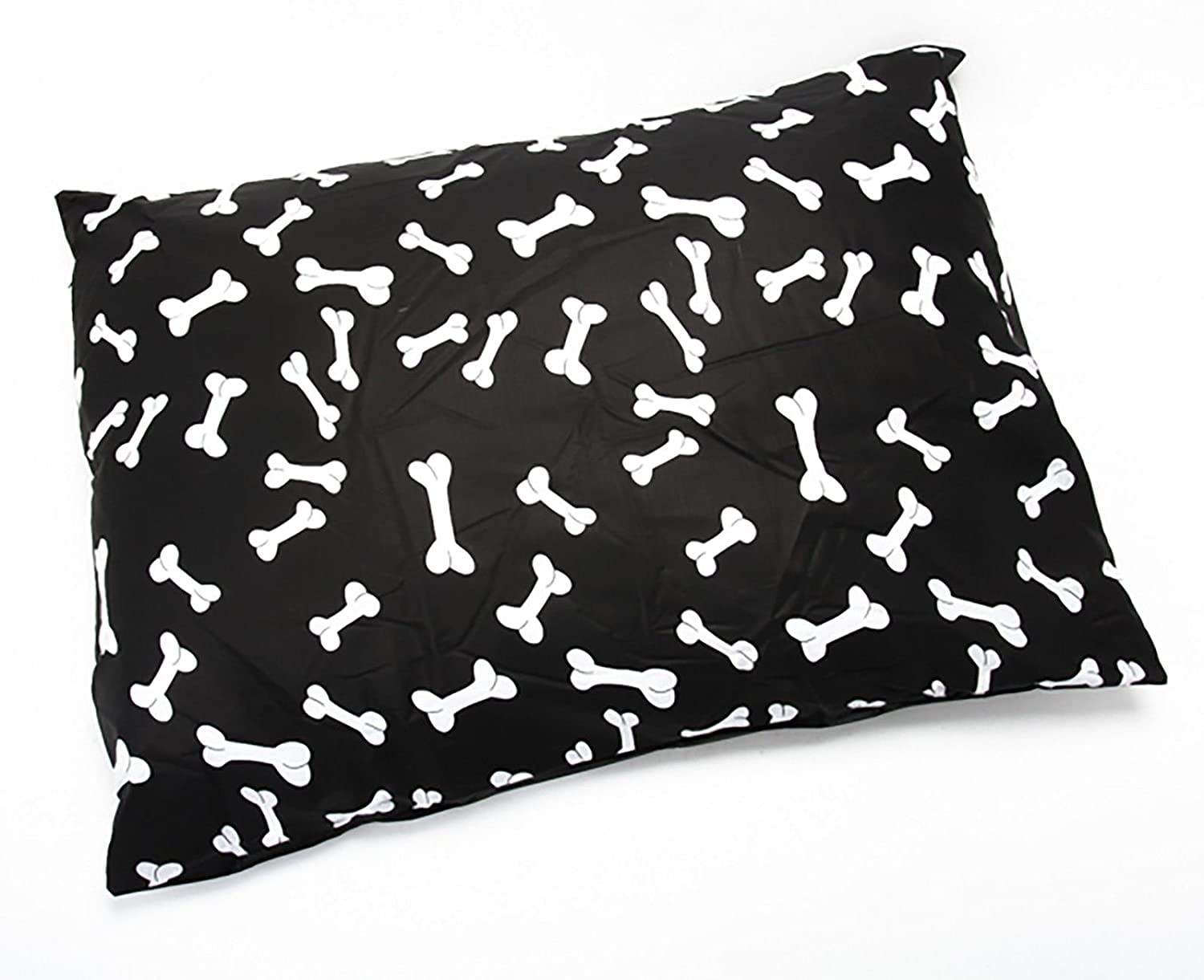 Ridds Kochanie Comfortable Pet Cushion Duvet Dog Beds - Removable Zipped Cover - (Black Bone Complete Dog Bed)