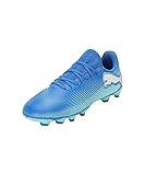 PUMA Unisex Kids Future 7 Play Fg/Ag JrSoccer Shoe 1 UK Hyperlink Blue Mint Puma White