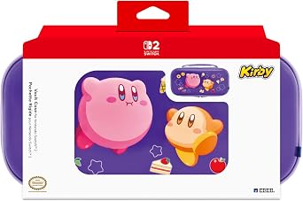 HORI Vault Case Kirby & Waddle Dee for Nintendo Switch 2 - Hard Shell Carrying Case for Switch 2 - Officially Licensed by Nintendo
