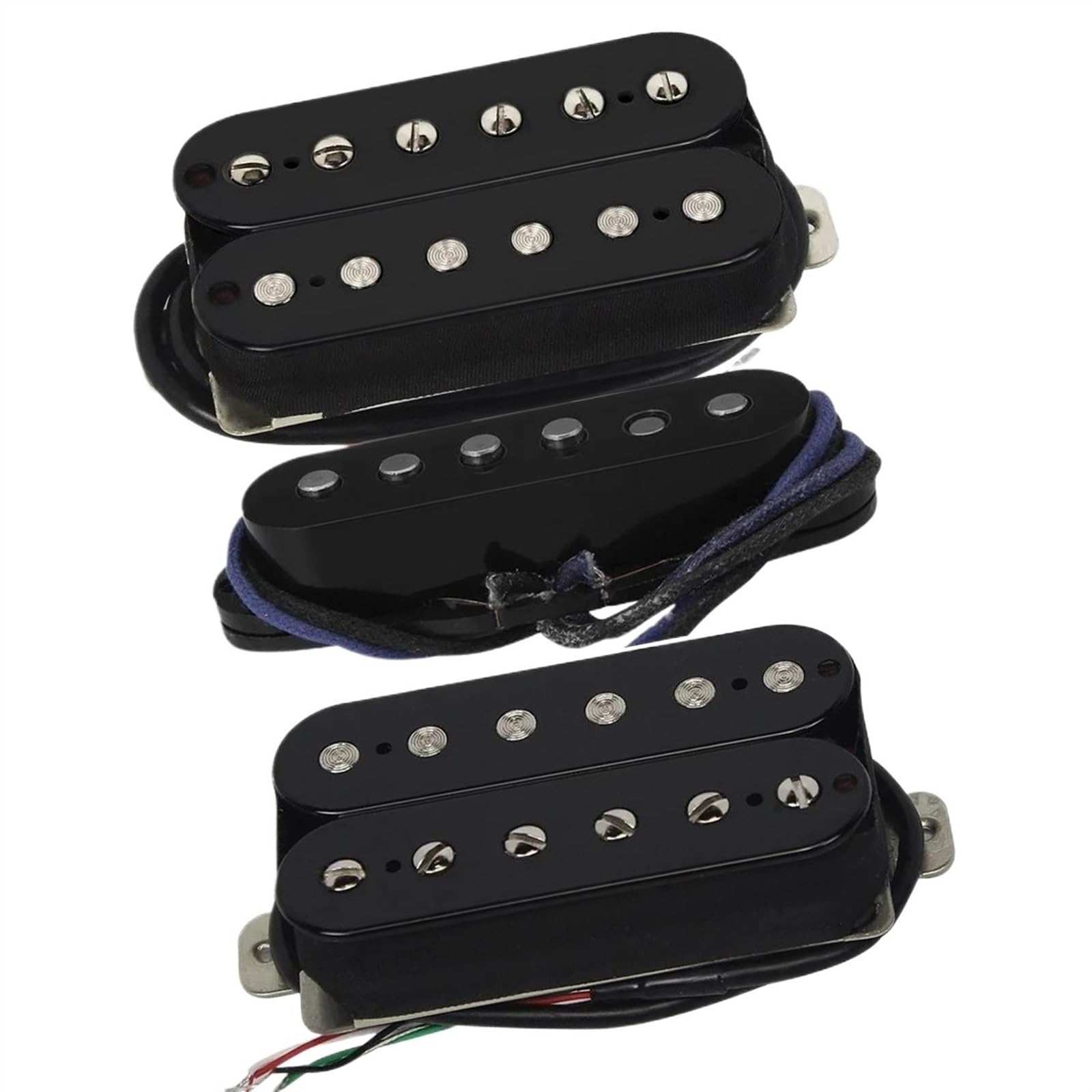 Micro guitare électrique Alnico 5 set de 3 pièces humbucker et simple bobinage noir