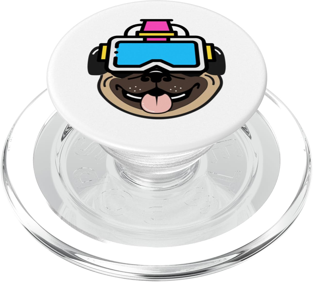 Come At Me Bro Funny Pug VR Game Virtual Reality Player PopSockets MagSafe PopGrip for iPhone
