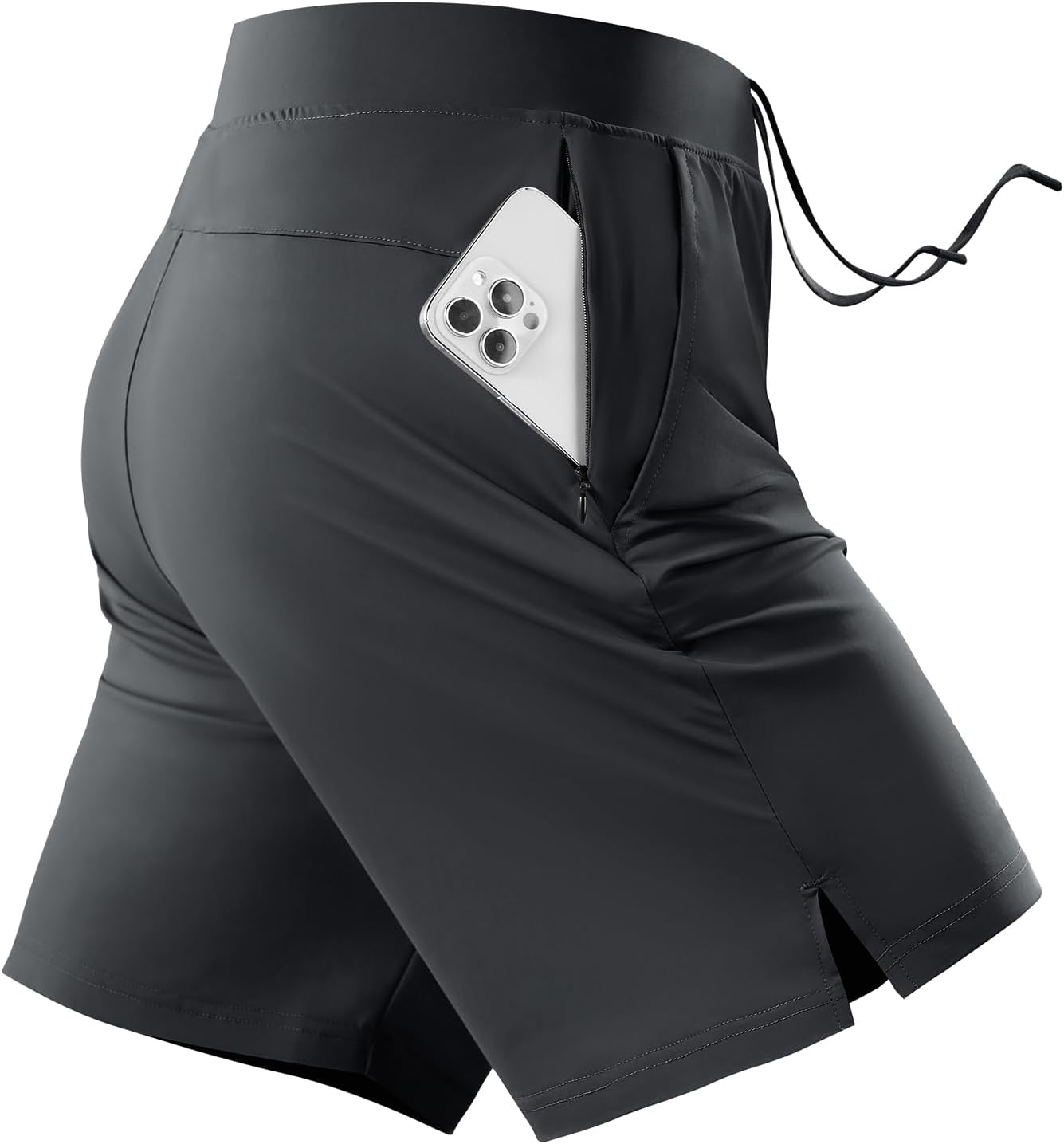 Mens Running Athletic Shorts 7'' Stretch Quick Dry Tennis Workout Short Sports Exercise Gym Shorts with Pockets - Image 4