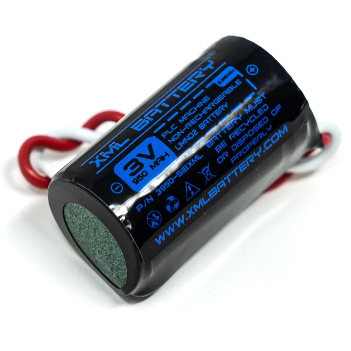 (2 Pack) 3v 950mAh 575332 575332 TA PLC Lithium Battery for PLC Machine Non-Rechargeable