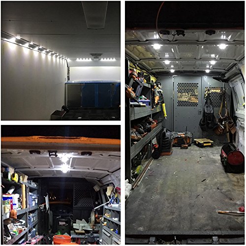 Speller 12V 40 LEDs luz interior para van blanca impermeable miniatura 7