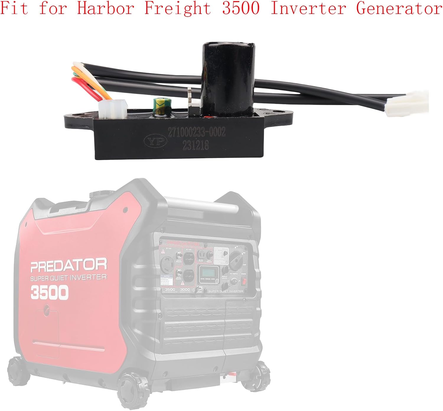 TJ113-2009-1 Ignition Control Module for Harbor Freight Predator 3500 Inverter Generator 63584