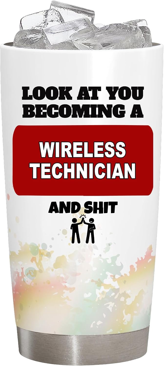 Wireless Technician Tumbler, Wireless Technician Gift for Coworker, Appreciation Gift for Wireless Technician - Wireless Technician Graduation
