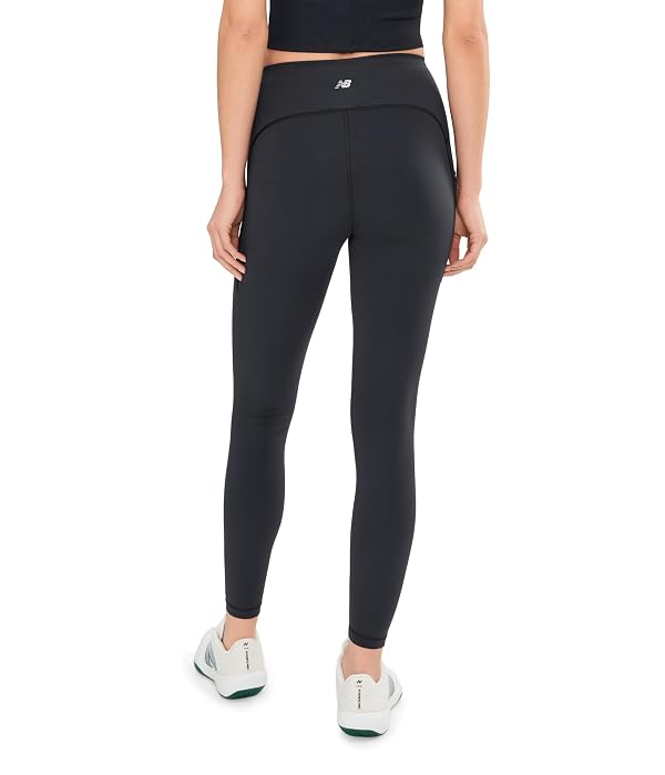 New Balance Women's NB Sleek Pocket High Rise Legging 27", Black, X-Small by New Balance - Used condition - Image 4