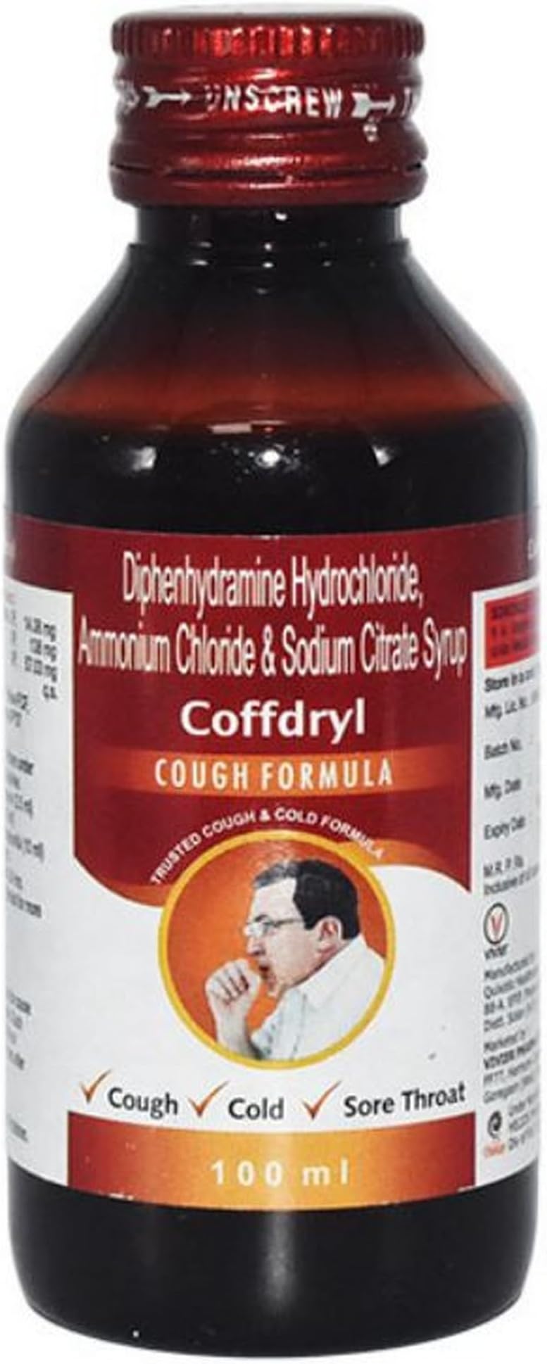 Coffdryl - Bottle of 100ml Syrup