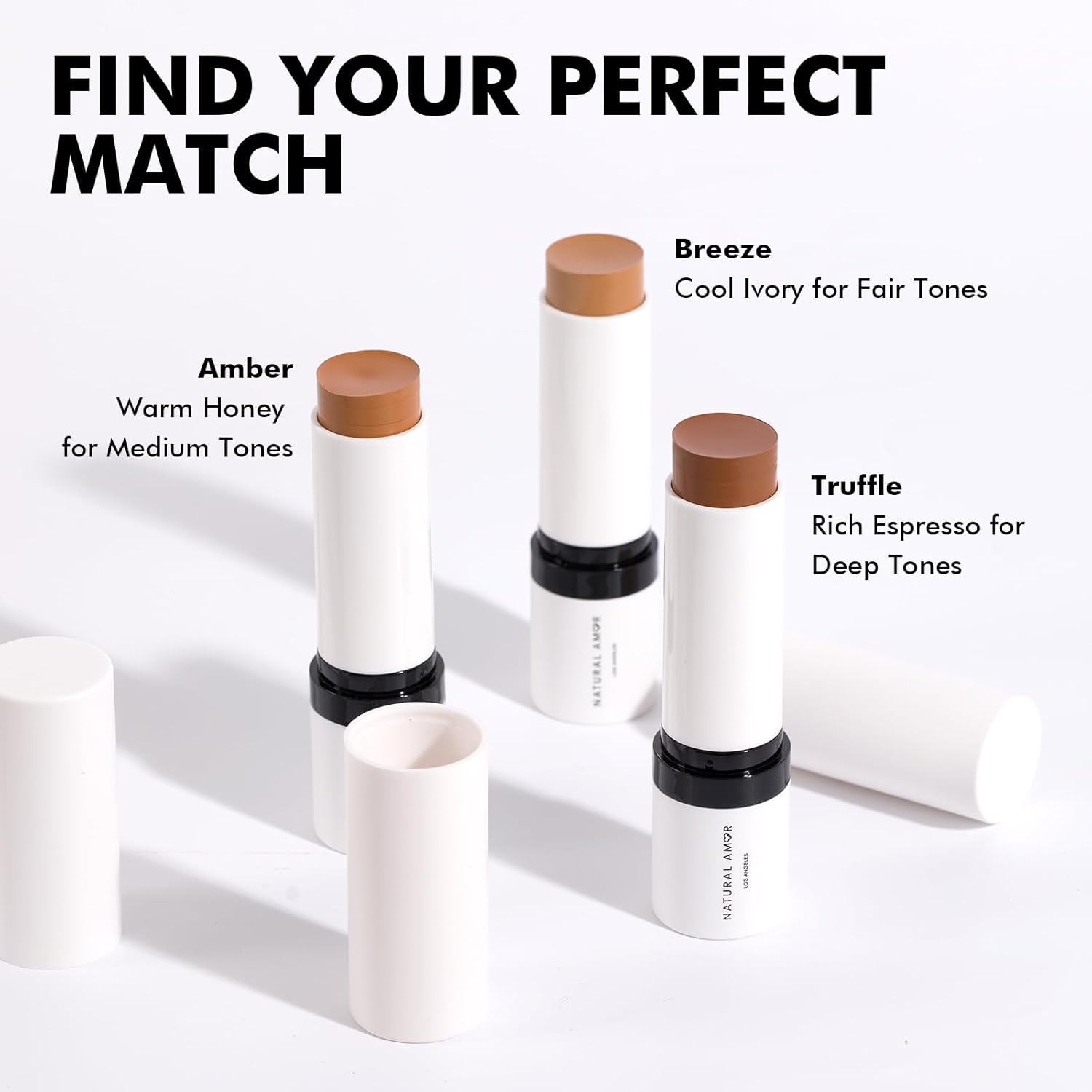 Natural Amor Sculpt Stick, Soothe Cream Contour Stick with Vitamin E, Shea Butter, Matte Finish, Cool Tones, Smooth Blendable Formula, Travel-Friendly Chubby Stick- Amber