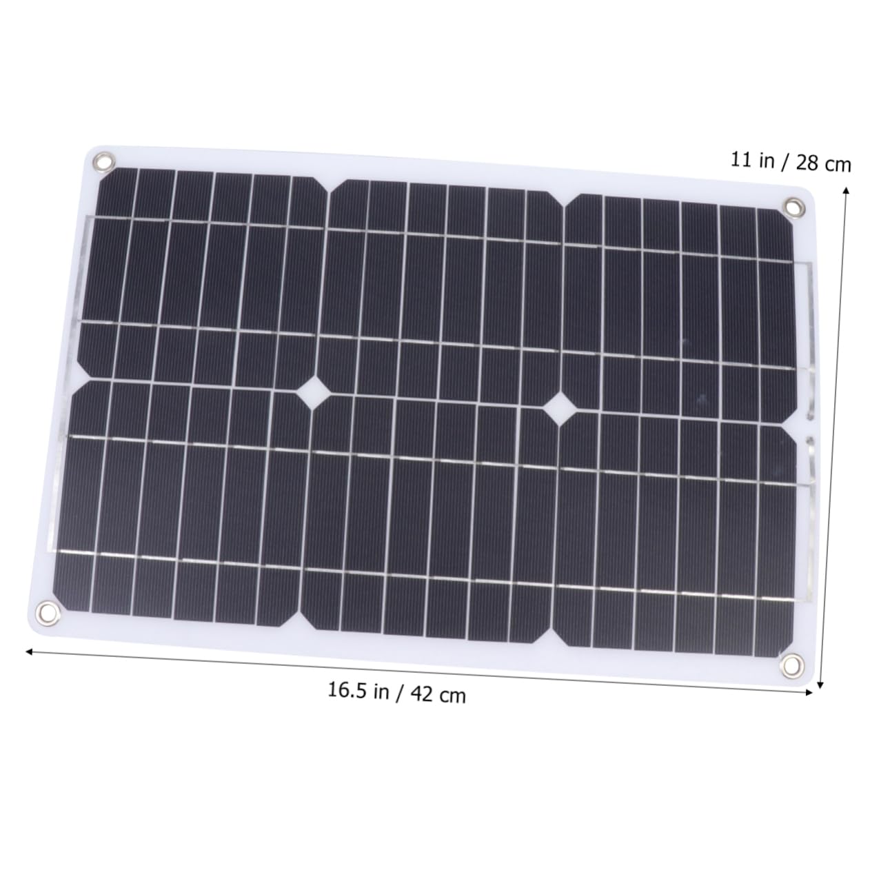 ibasenice Panneau Solaire Monocristallin Charge Téléphone 18w avec Contrôleur, 5v/12v Noir et Démarrage D'urgence pour Extérieur