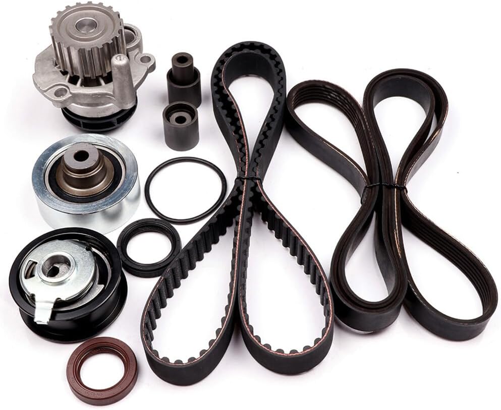 ASAPE 038109244M;038109119M Timing Belt Kit with Water Pump Fit for 1998-2004 for Volkswagen Beetle 1.9L 1999-2004 for Volkswagen Jetta 1.9L