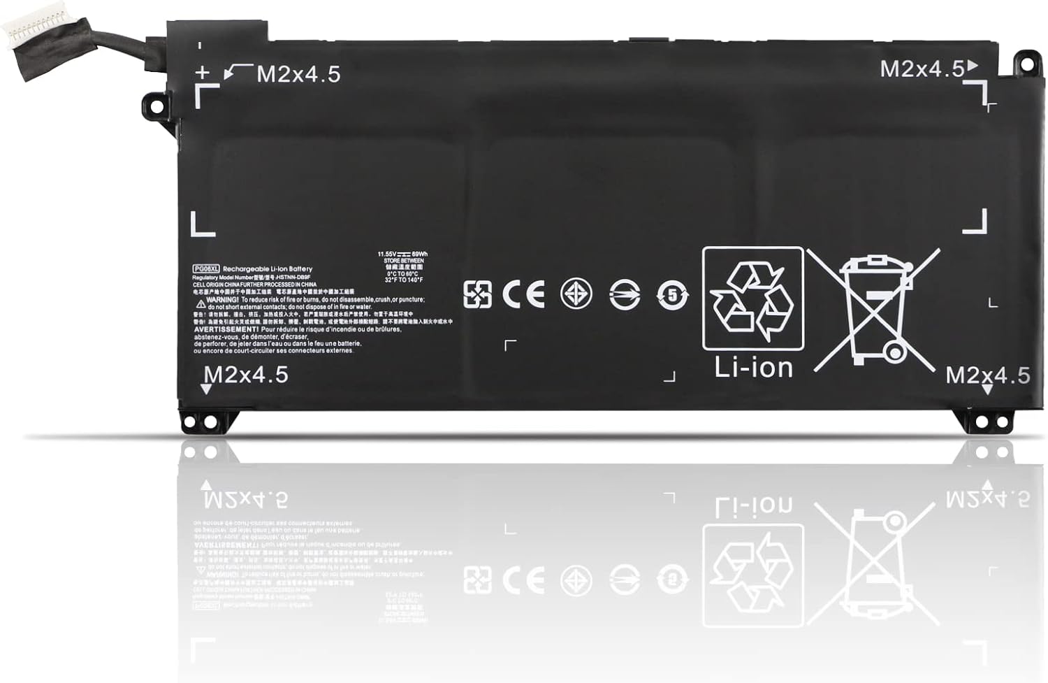 Batteria UP PARTS Per HP 15-ay058nl, 15-ay061nl, 15-ay062nl - 2600mAh, 14.8V, 4 Celle