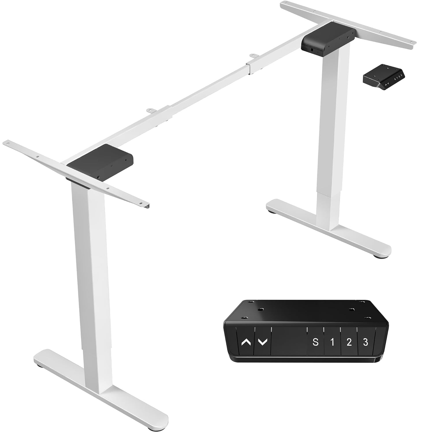 VIVO Electric Dual Motor Standing Desk Frame for 41 to 82 inch Table Tops Frame Only Ergonomic Standing