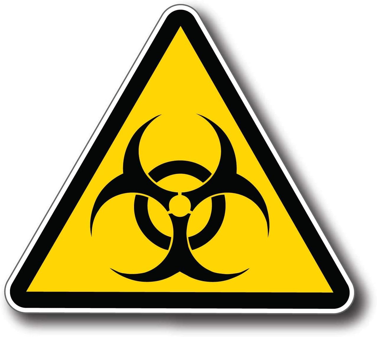 Biohazard Warning Sticker - Retro Style Video Arcade Game Decal