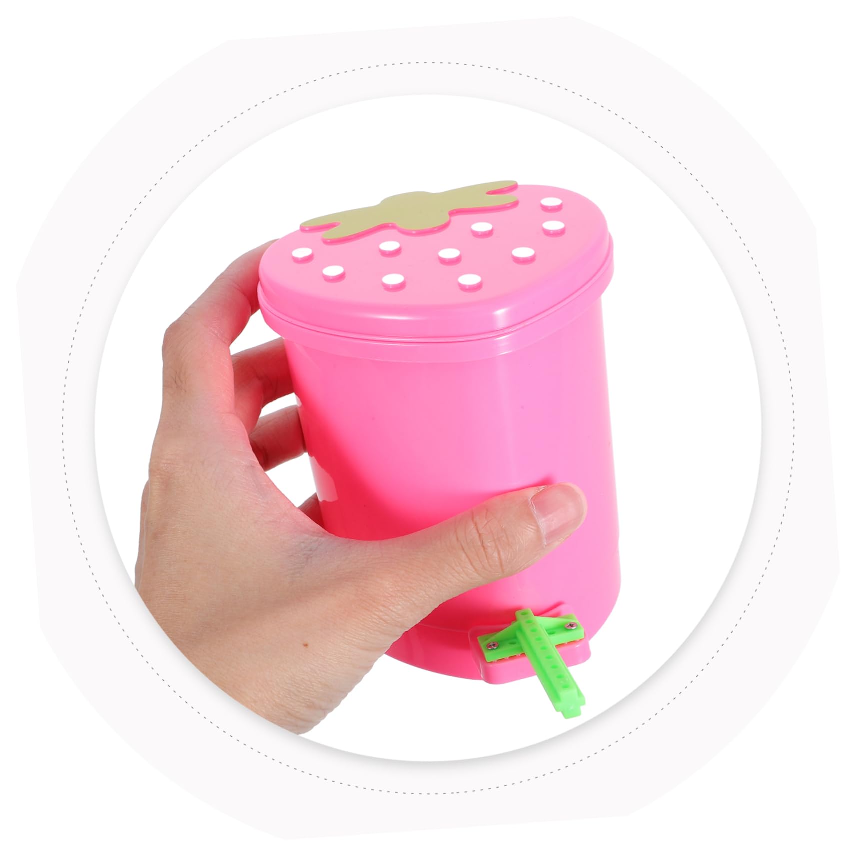 Amazon.co.jp: Parliky イチゴのゴミ箱 いちごくずかご かわいいゴミ箱