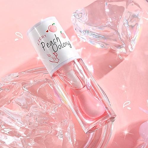 Miniatura 7 de PLGEBR Aceite de labios coreano Kawaii Miel Melocotón Labial Larga Duración Tinte E Lip Lip Lip Sérum Anti-Sticky Lip Care Hidrata Plumper Vitam