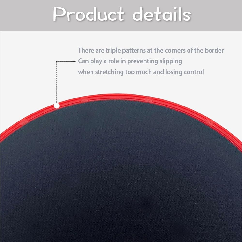 Exercise Sliders for Working Out Pilates Fitness Discs for Men and Women Workout Sliders for Core Strength and Flexibility Home Gym Accessories 2 Pack - Image 4