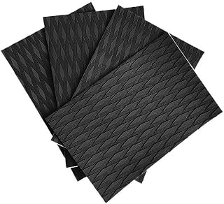 Tracción de tabla de surf EVA para almohadillas para agarre antideslizante y protección de cubierta (negro)