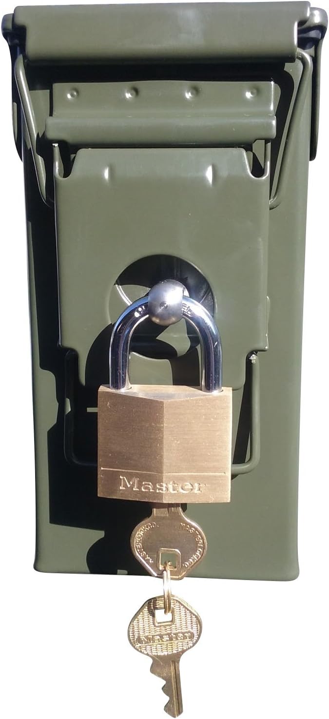 Ammo Can Man, LLC New Blank 30 Cal Lockable ammo can with Master Lock and lock mechanism installed